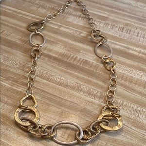 Long Chunky Gold Necklace
